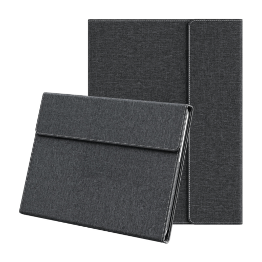 Forubar Carcasa para Microsoft Surface Pro 12'' con Soporte Multiángulo Integrado y Portalápiz - Negro