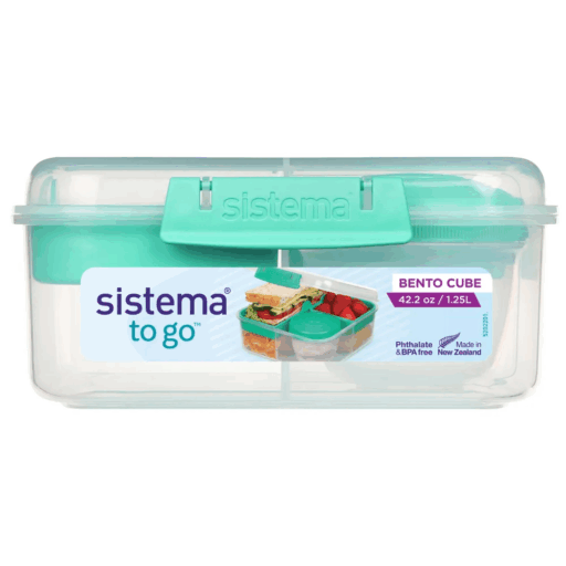 Sistema To Go Hermético Bento 1.25L con Pote para Yogurt - Verde