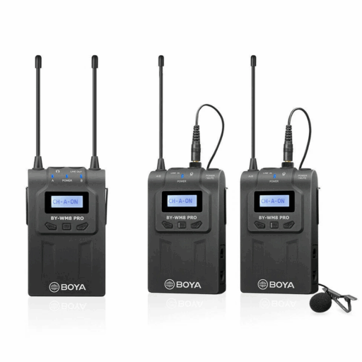 Boya BY WM8 Pro K2 Sistema de Micrófono Inálambrico Doble (Receptor + 2 Transmisores)