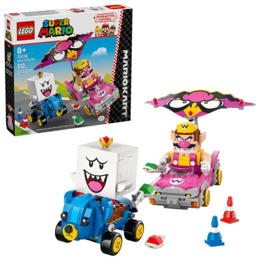 LEGO Super Mario Kart - Mario Kart: Wario y Rey Boo - 72038
