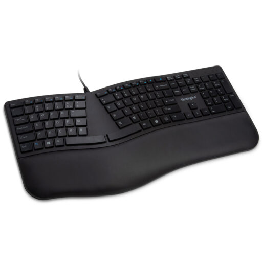 Teclado Ergonómico Alámbrico Pro Fit Kensington - Negro