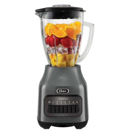 Oster Licuadora con Vaso de Vidrio y 6 Velocidades más Pulso BLSTPEG-GPB [Caja Dañada]