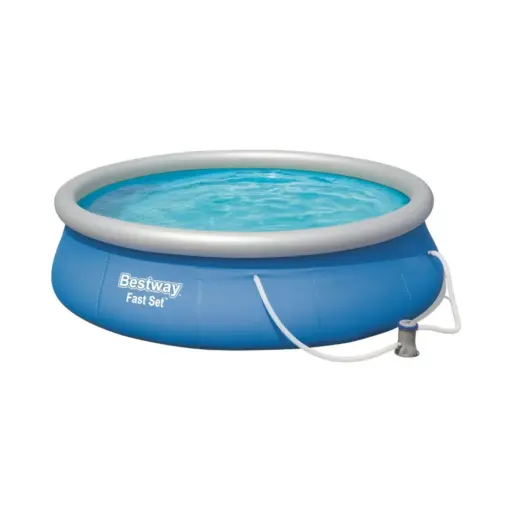 Bestway Piscina Fast Set con Filtro 396x84cm Pool Set 7340L Azul