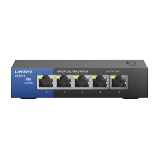 Linksys - Conmutador Ethernet Gigabit de 5 puertos SE3005