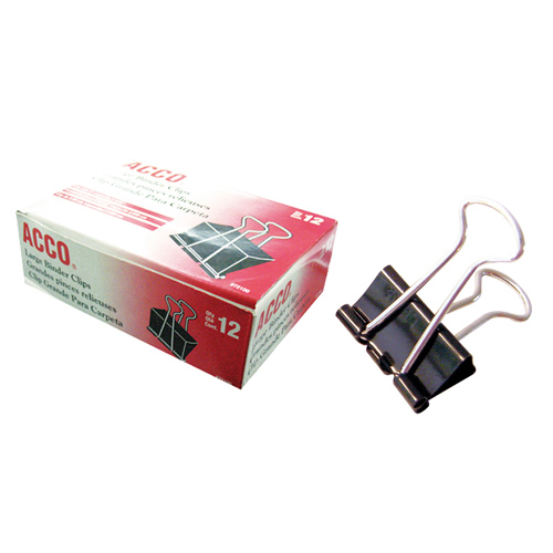 Caja de Doble Clip de 12 unidades Tamaño Mediano 32 mm con Capacidad de 140 Hojas - ACCO