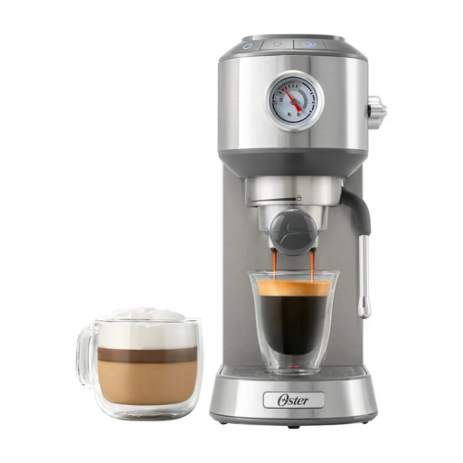Oster - Cafetera espresso compacta bomba italiana 15 bares