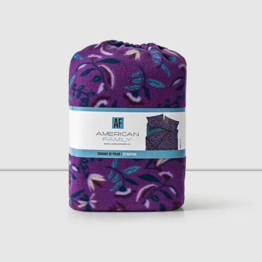 AF - Juego de Sábana Polar Poliéster Estampado Antropy 1.5