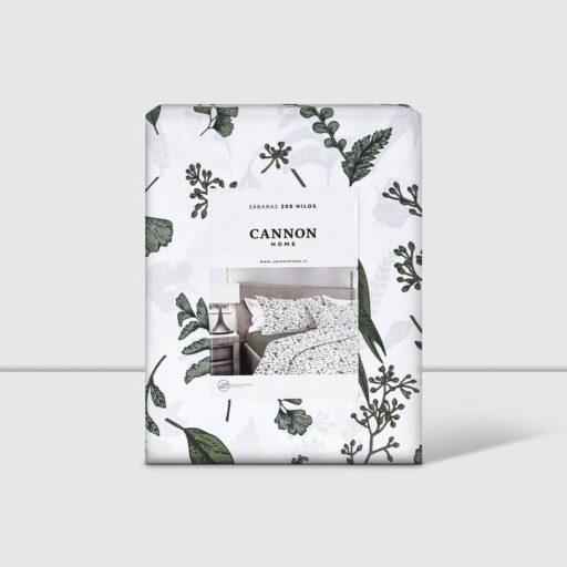 CN - Juego de Sábanas 200H 60% Algodón Estampado Greenery 2.0