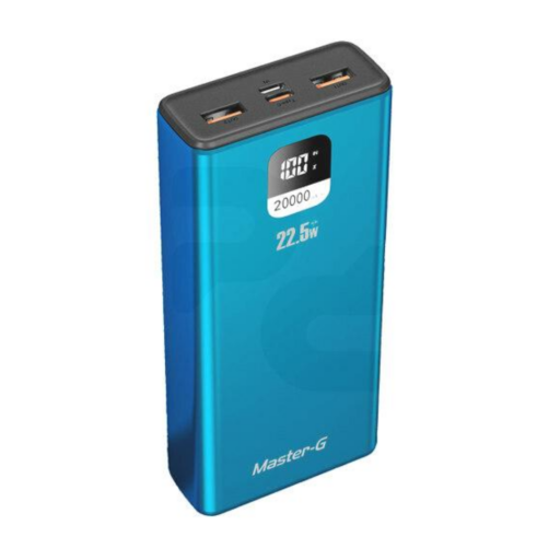 Master-G - Batería Externa Power Bank 20000  22.5W  - Azul