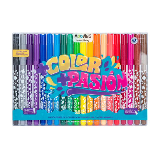 Mooving - Estuche 20 Marcadores de Colores Premium