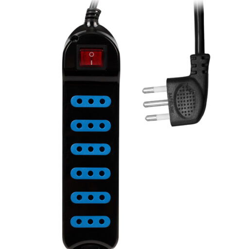 Alargador Philco XT30 de 6 Enchufes - Negro